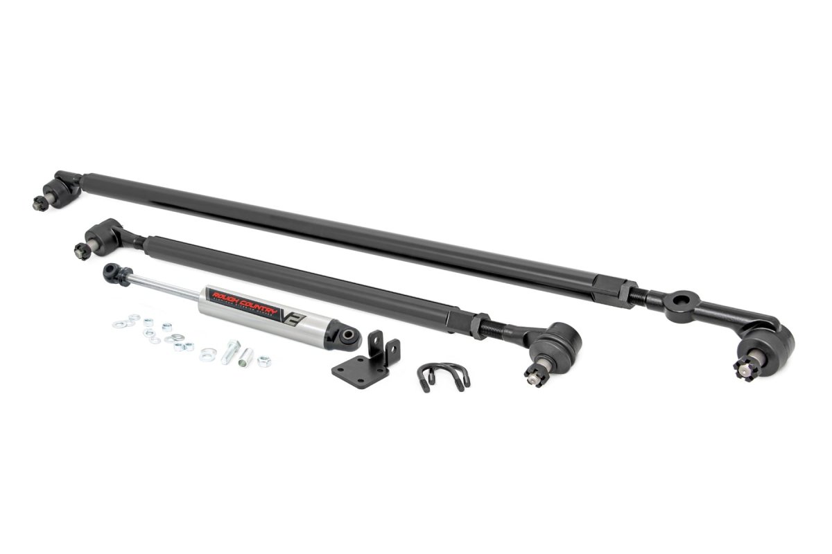 Jeep Cherokee XJ Steering Kit - Rough Country - V2 Stabilizer Combo - '84-'01